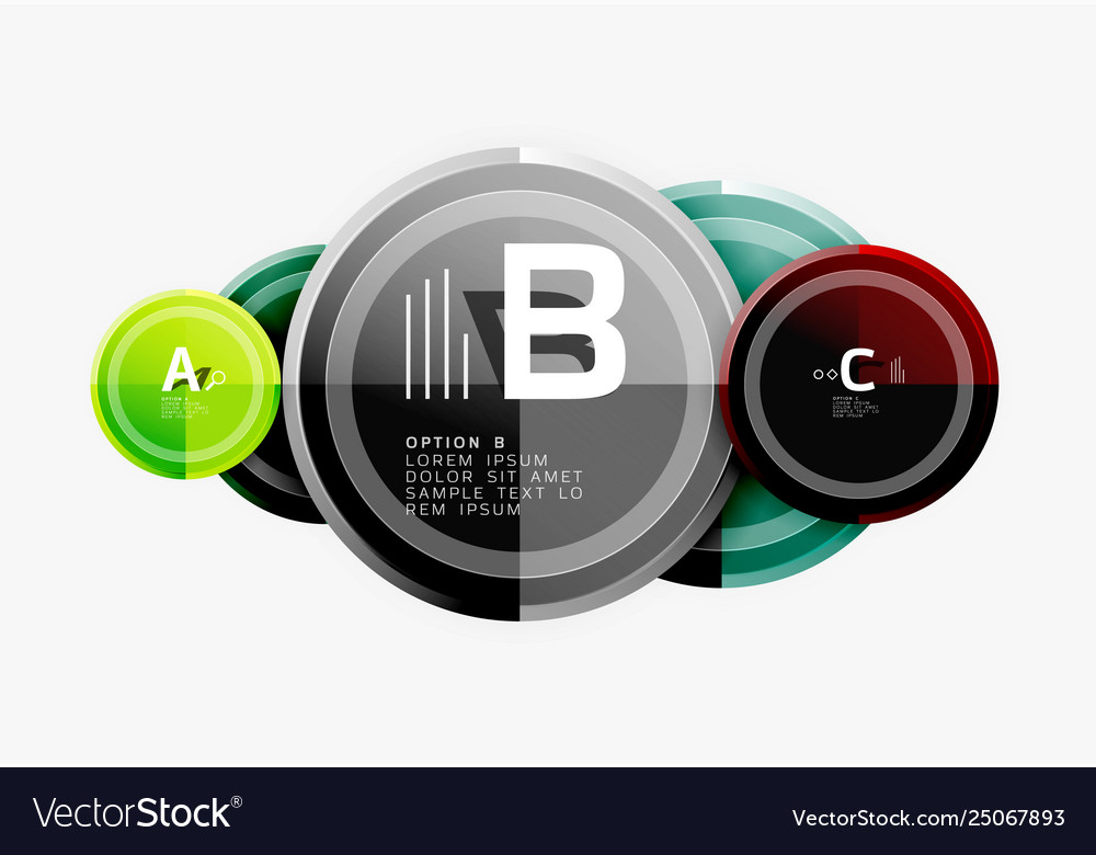 Circular pattern abstract circles composition Vector Image Circular pattern abstract circles composition