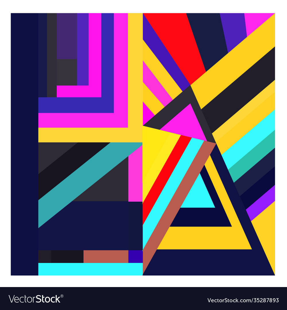 Colorful geometric and curve background pattern Vector Image Colorful geometric and curve background pattern
