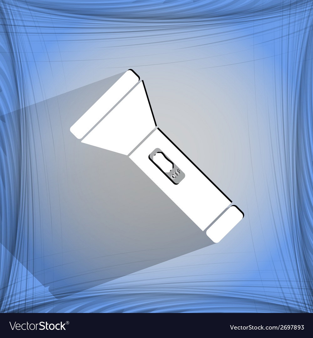 Flashlight flat modern web button