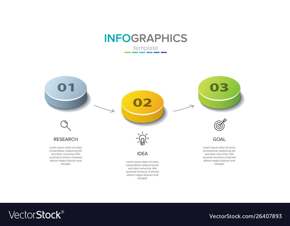 Infographic label template with icons 3