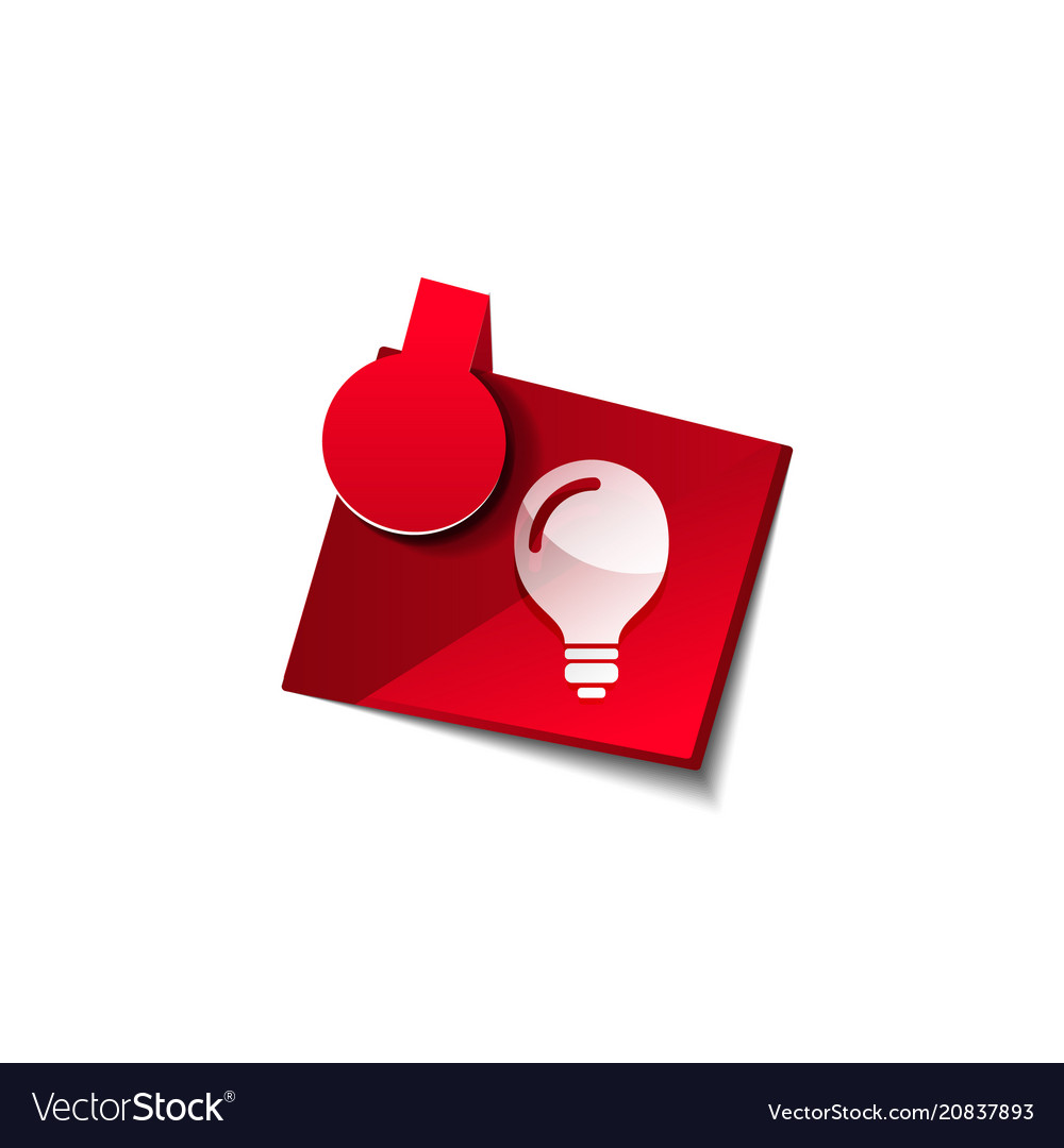 Light bulb new idea concept web button Vector Image Light bulb new idea concept web button