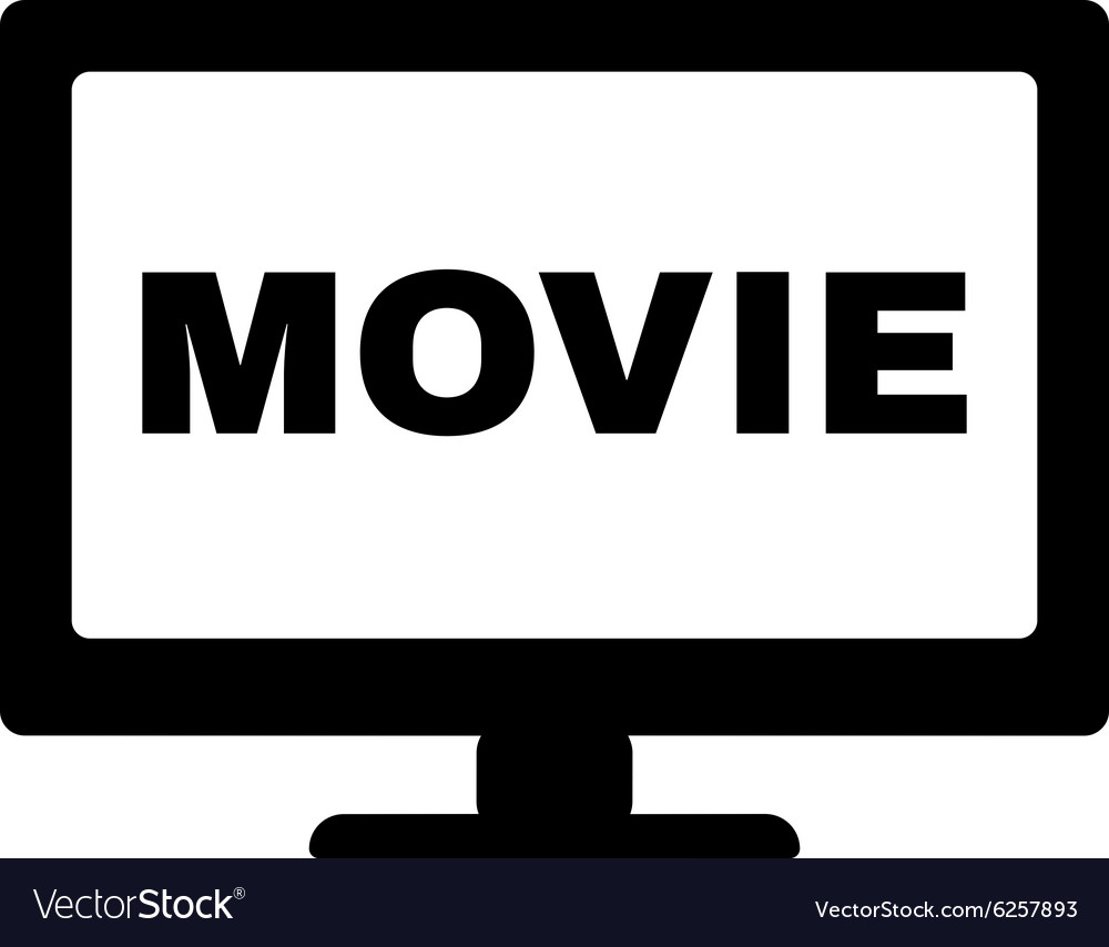 Movie icon television and tv cinema film