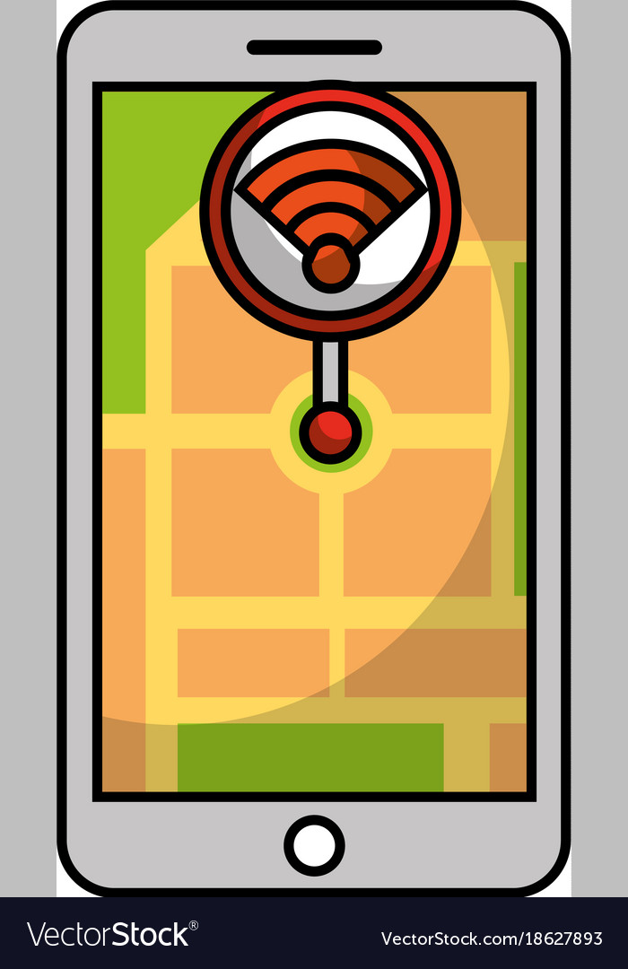 Smartphone gps navigation map and pin wifi app