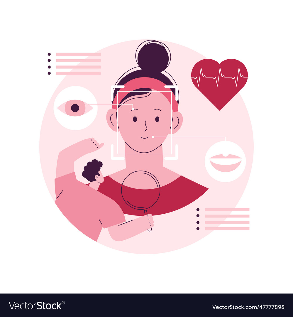 Emotion detection abstract concept Vector Image Emotion detection abstract concept