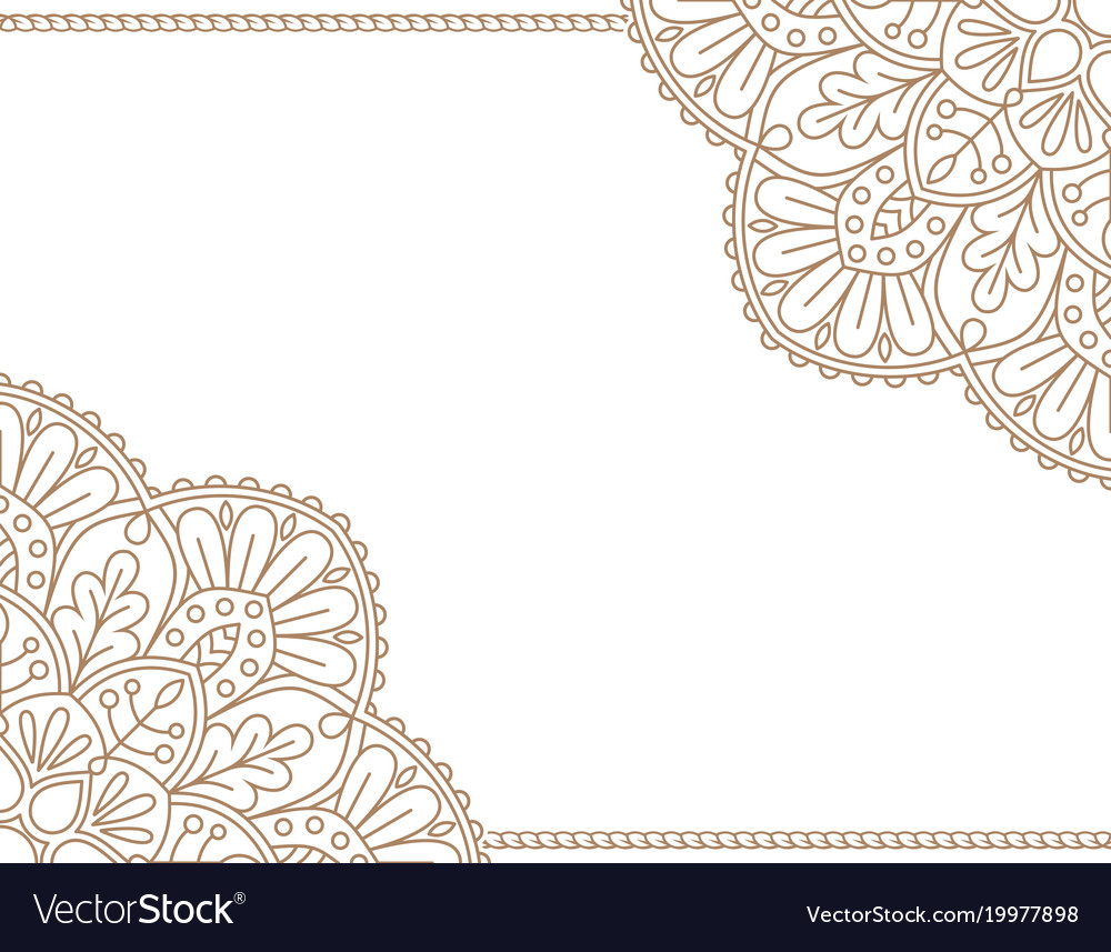 Invitation card with mandala