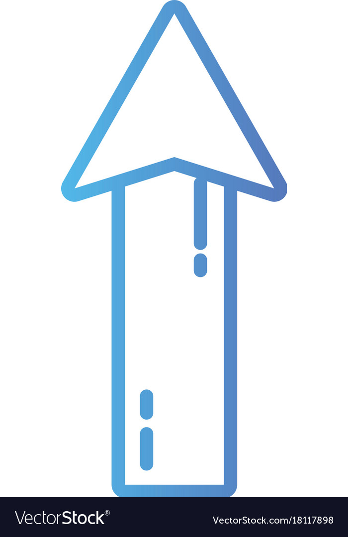 Line web arrow up load icon