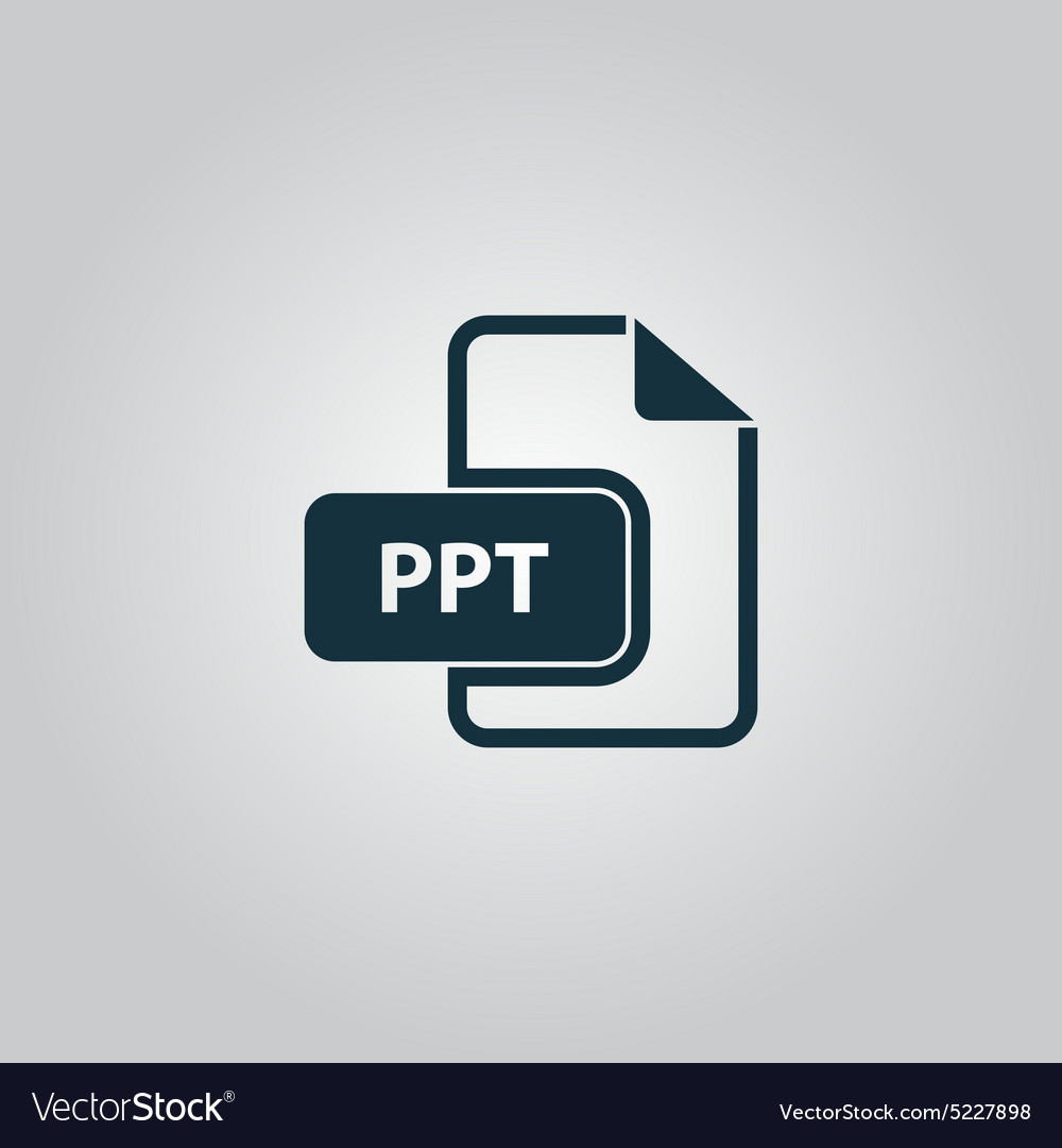 Ppt extension text file type icon