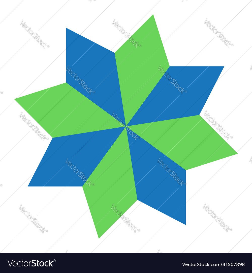 Shape symbol icon with abstract geometry vector image Shape symbol icon with abstract geometry