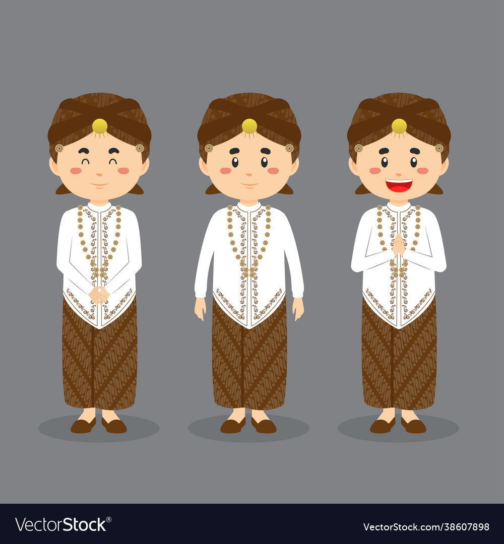 West java character with various expression