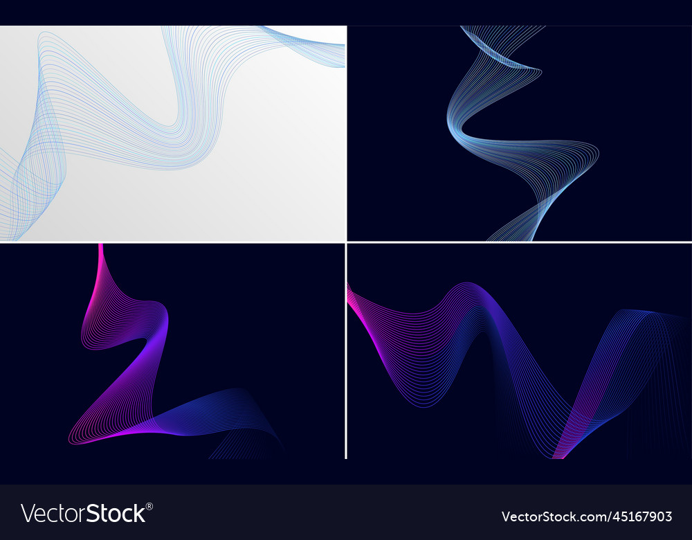 Add texture to your designs with this set of 4 Vector Image Add texture to your designs with this set of 4