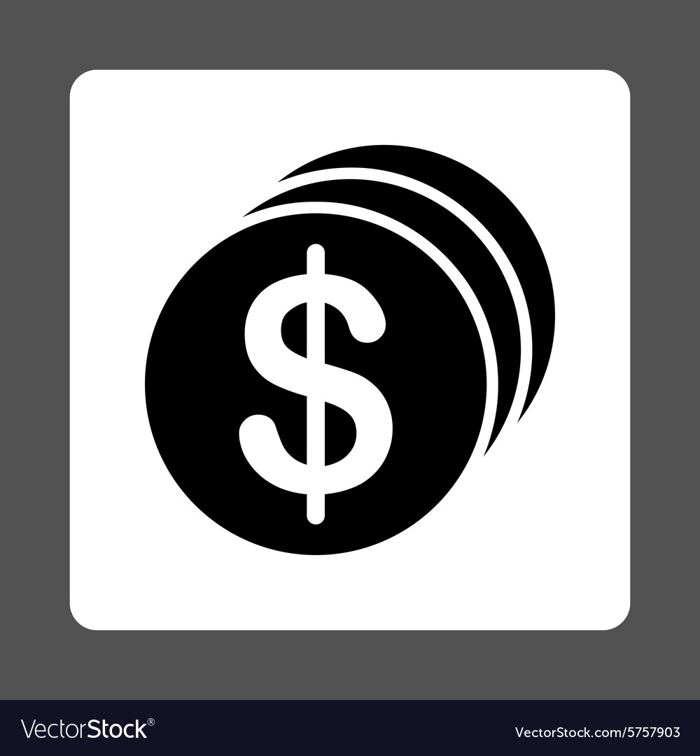 Dollar coins icon