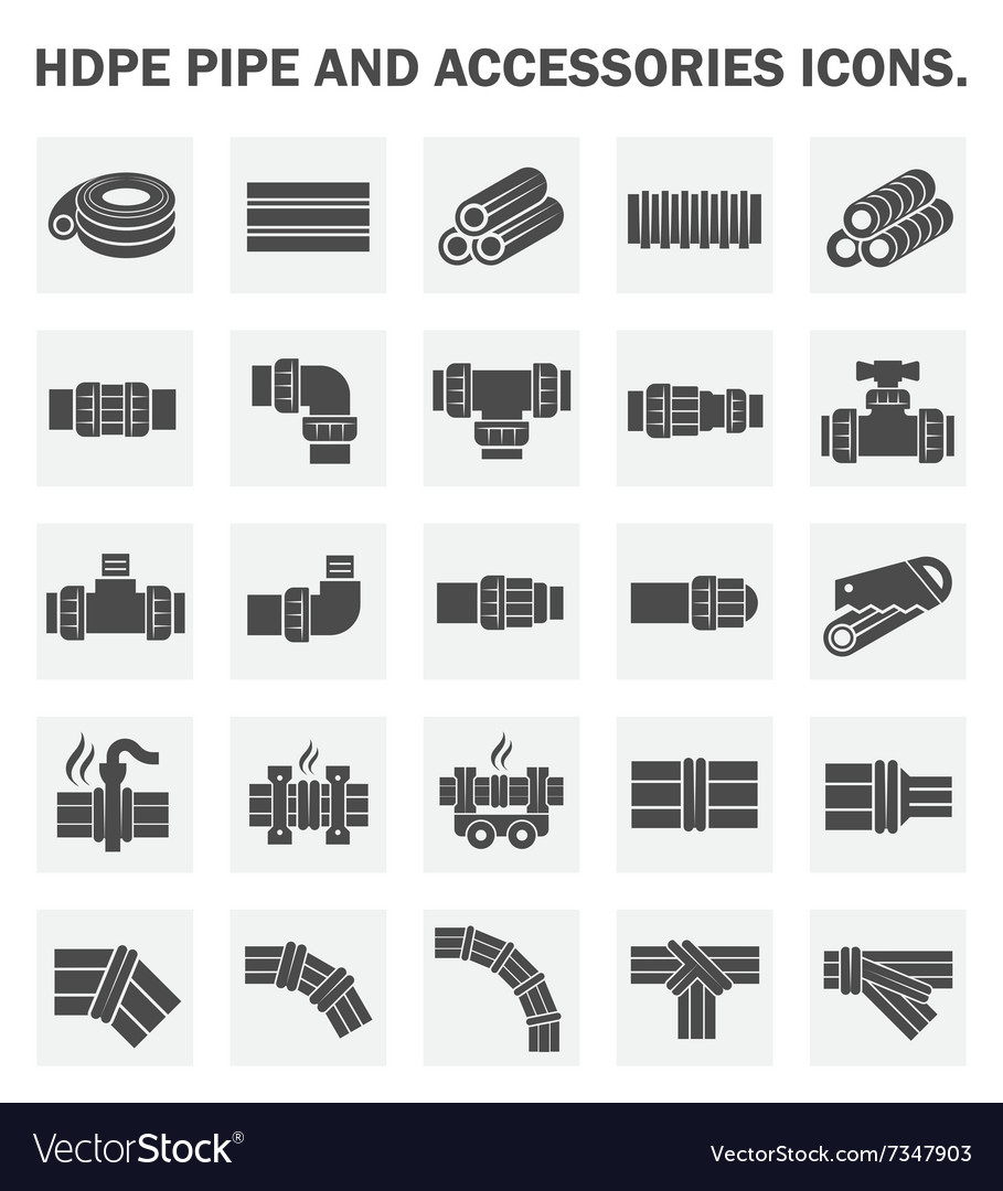 Hdpe pipe Royalty Free Vector Image - VectorStock