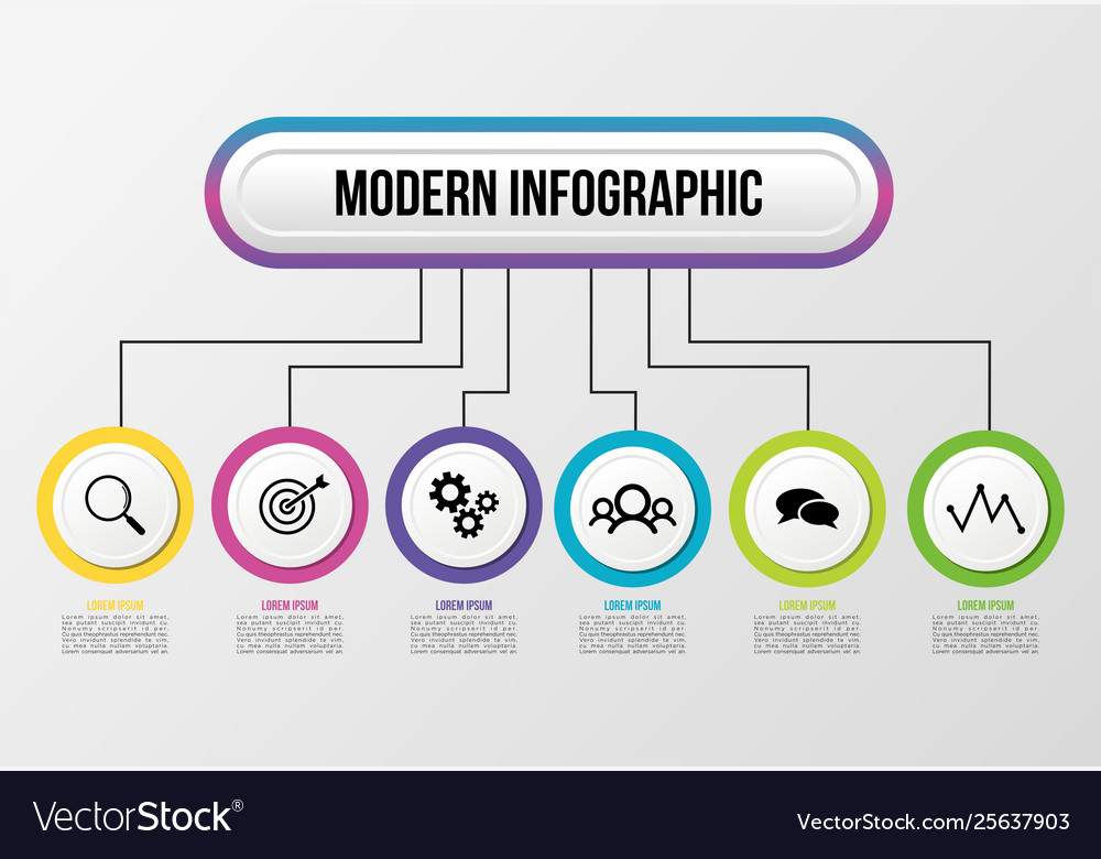 Infographic design template with options steps