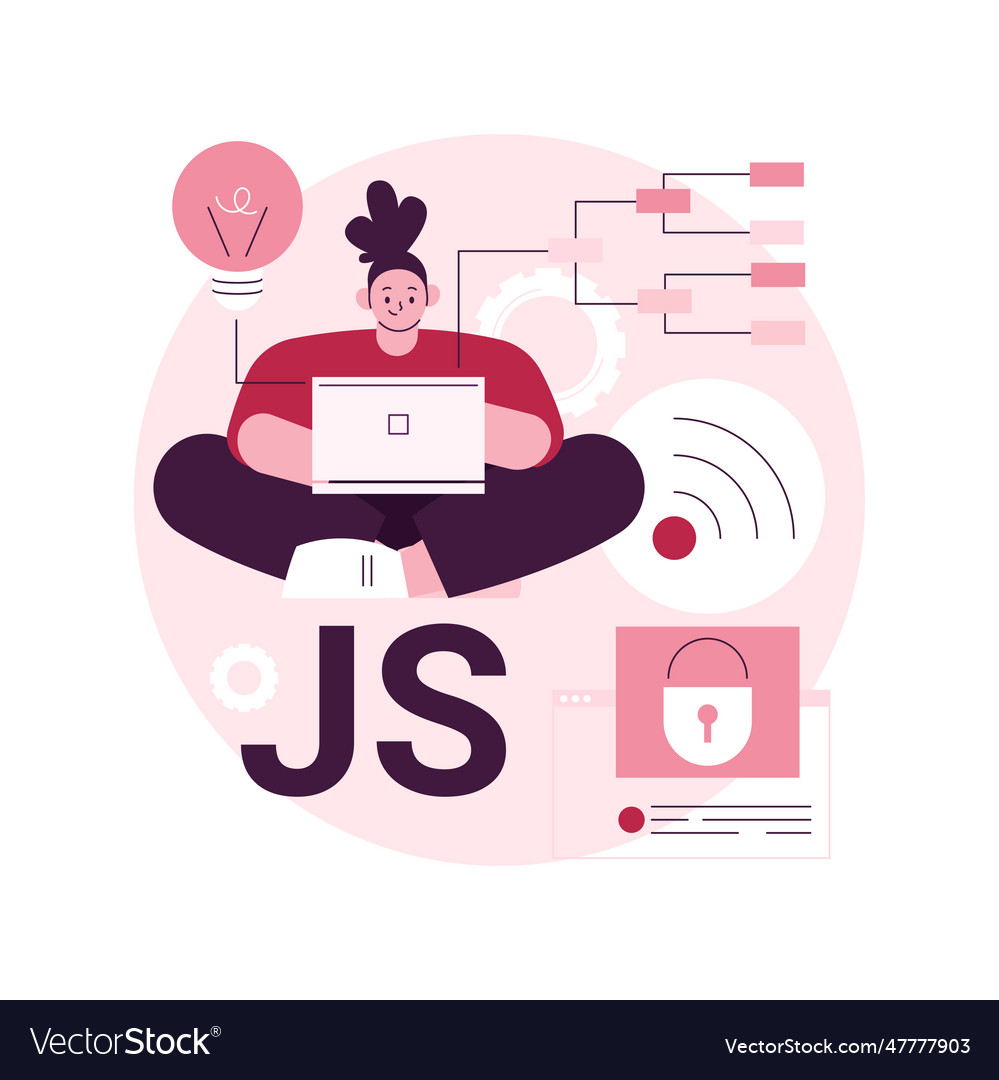 Javascript abstract concept vector image Javascript abstract concept