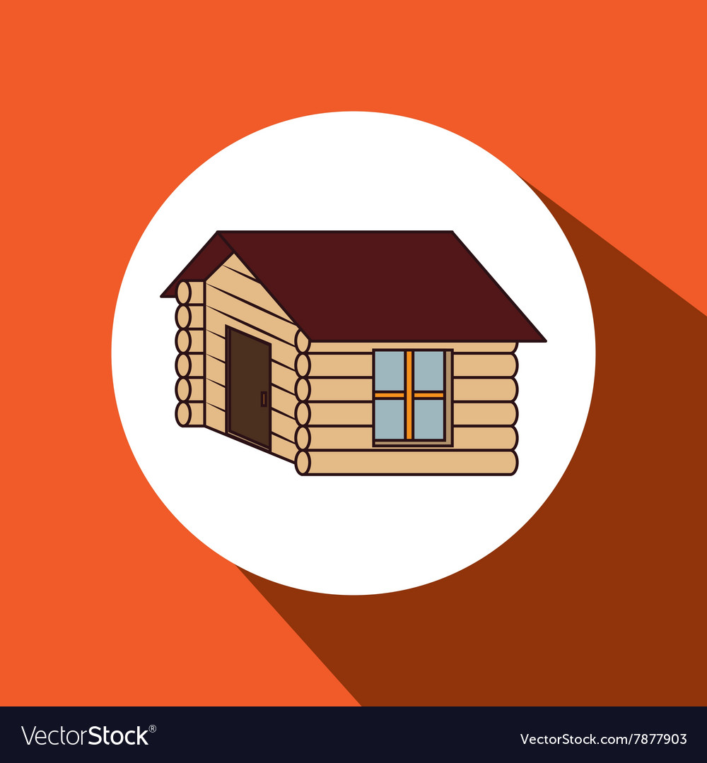 Log Cabin Design Royalty Free Vector Image Vectorstock