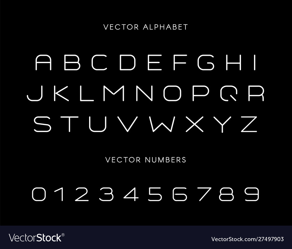 Modern Sans Serif Font Set