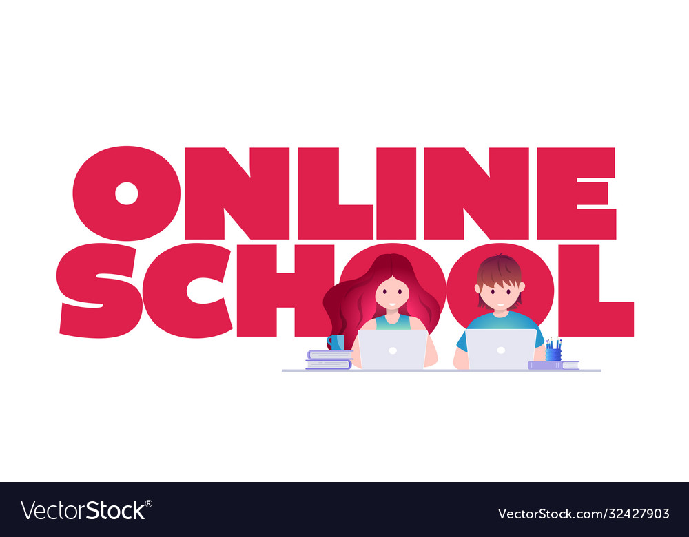 Online education self learning concept