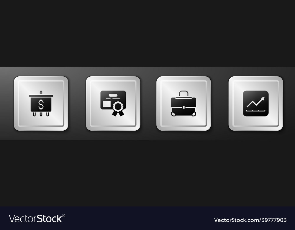 Set target with dollar certificate template Vector Image Set target with dollar certificate template