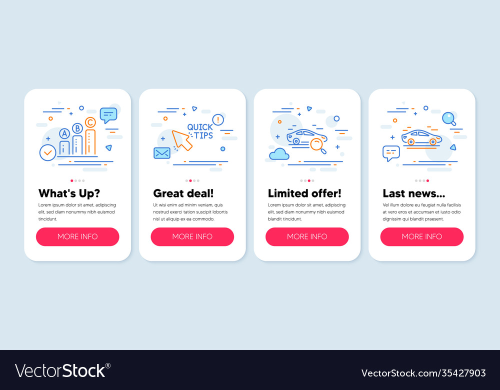 Set technology icons such as graph chart vector image Set technology icons such as graph chart