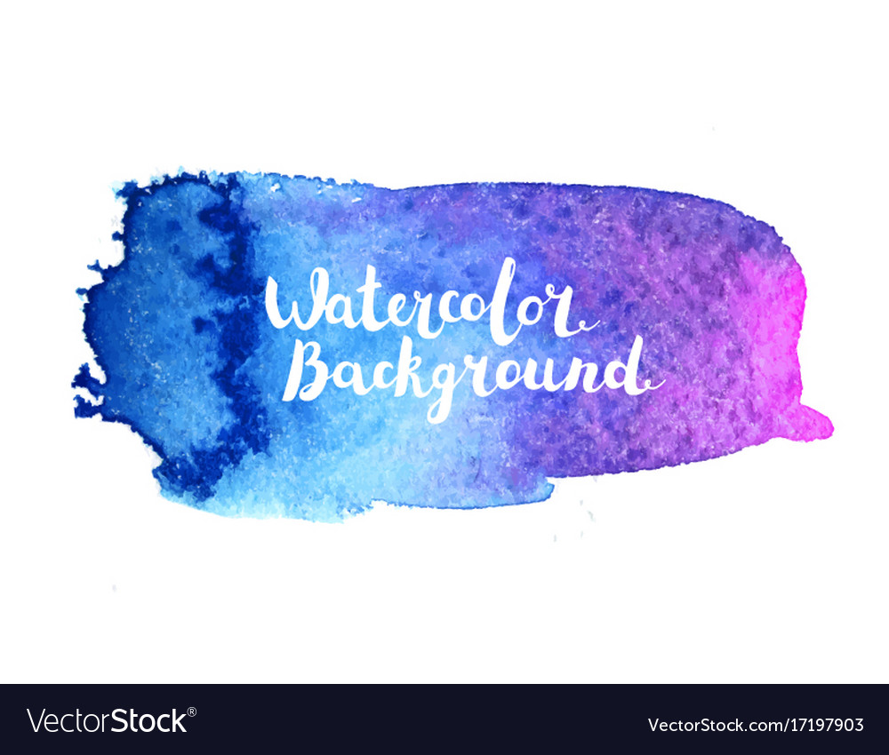 Watercolor brush stroke Royalty Free Vector Image