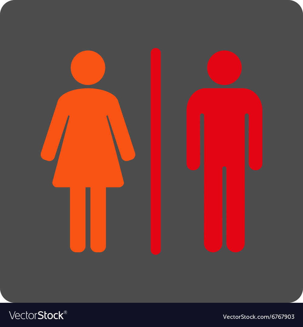 Wc rounded square button