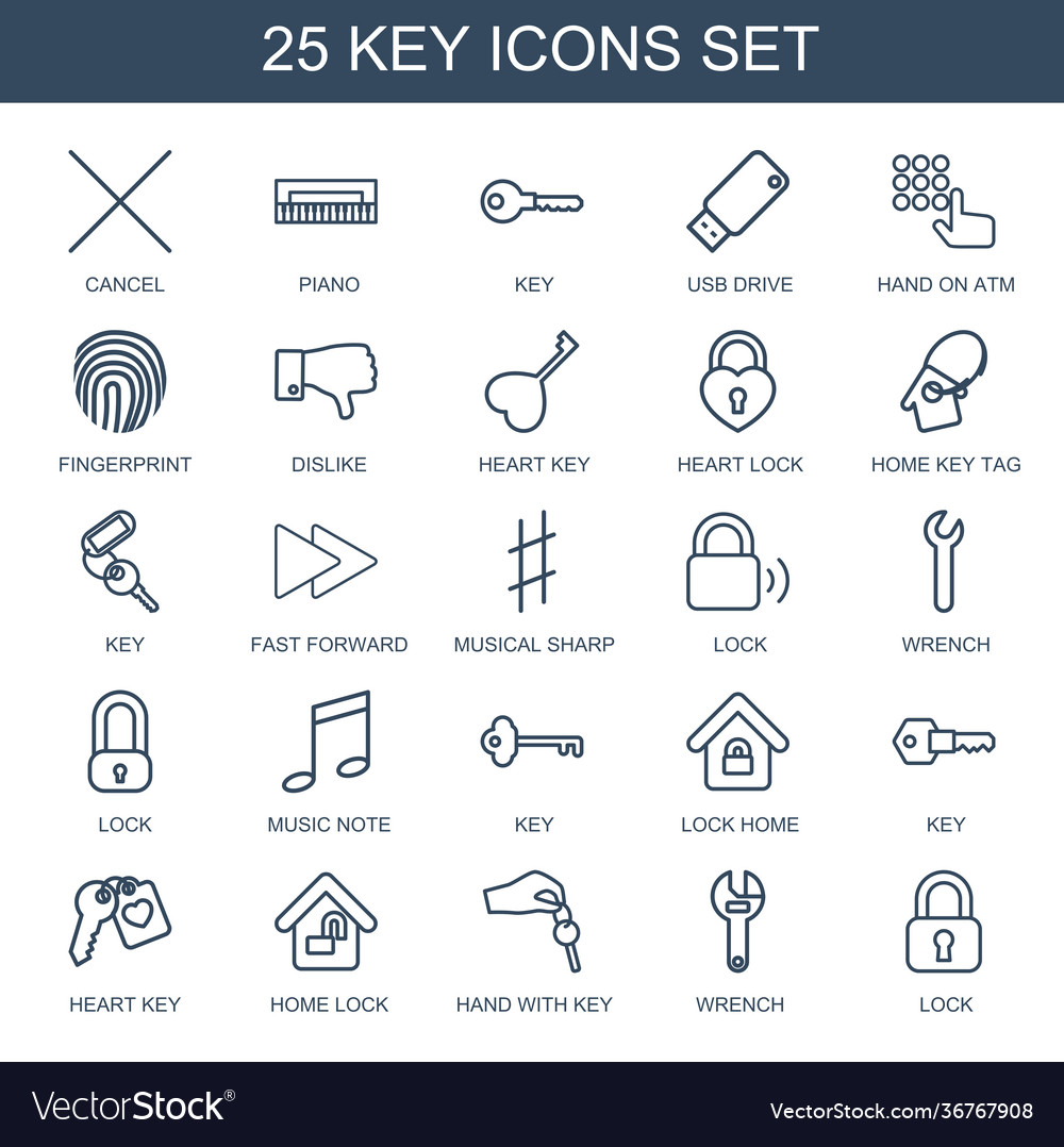 25 key icons