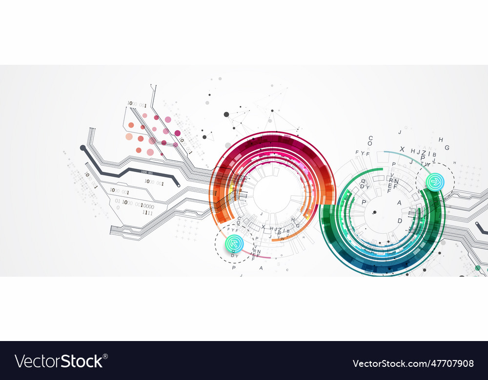 Abstract background with plexus effect scientific Vector Image