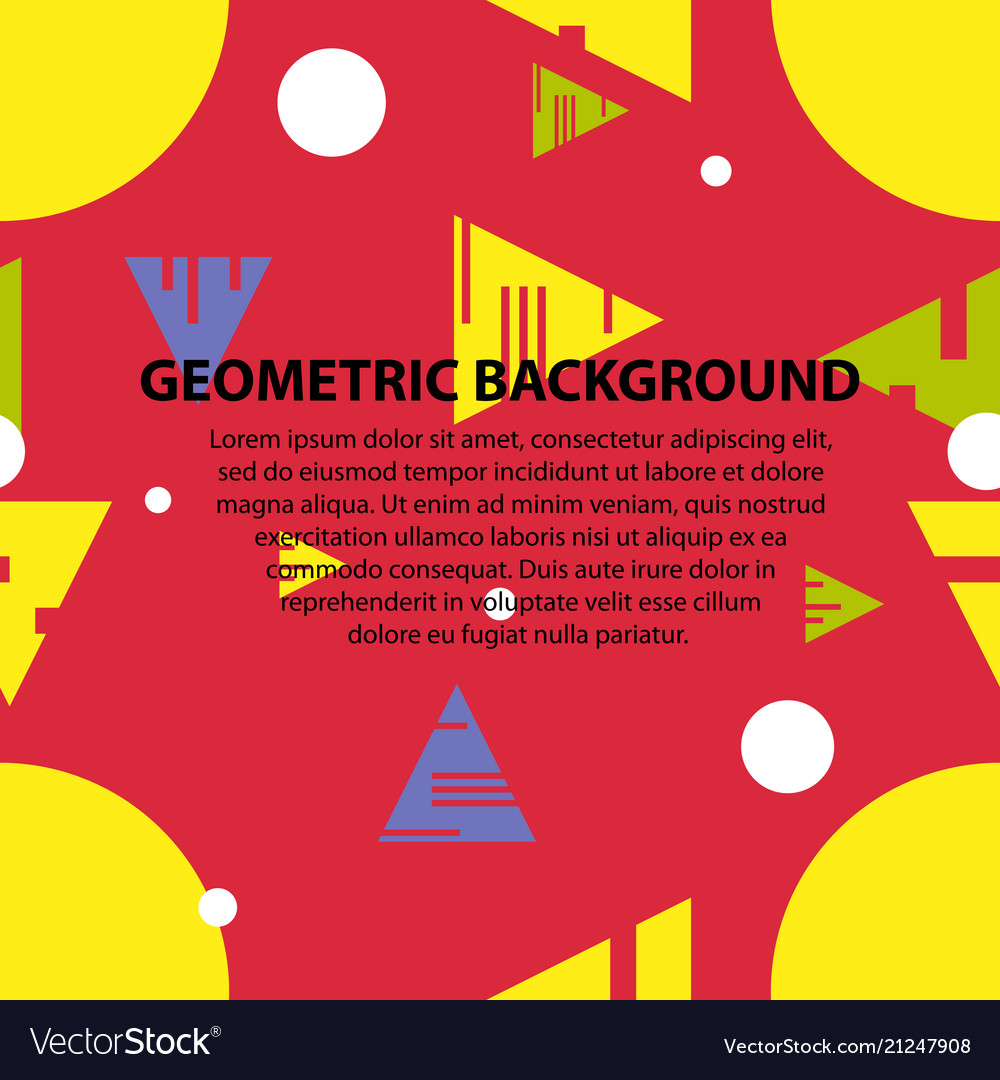 Abstract geometric pattern and background