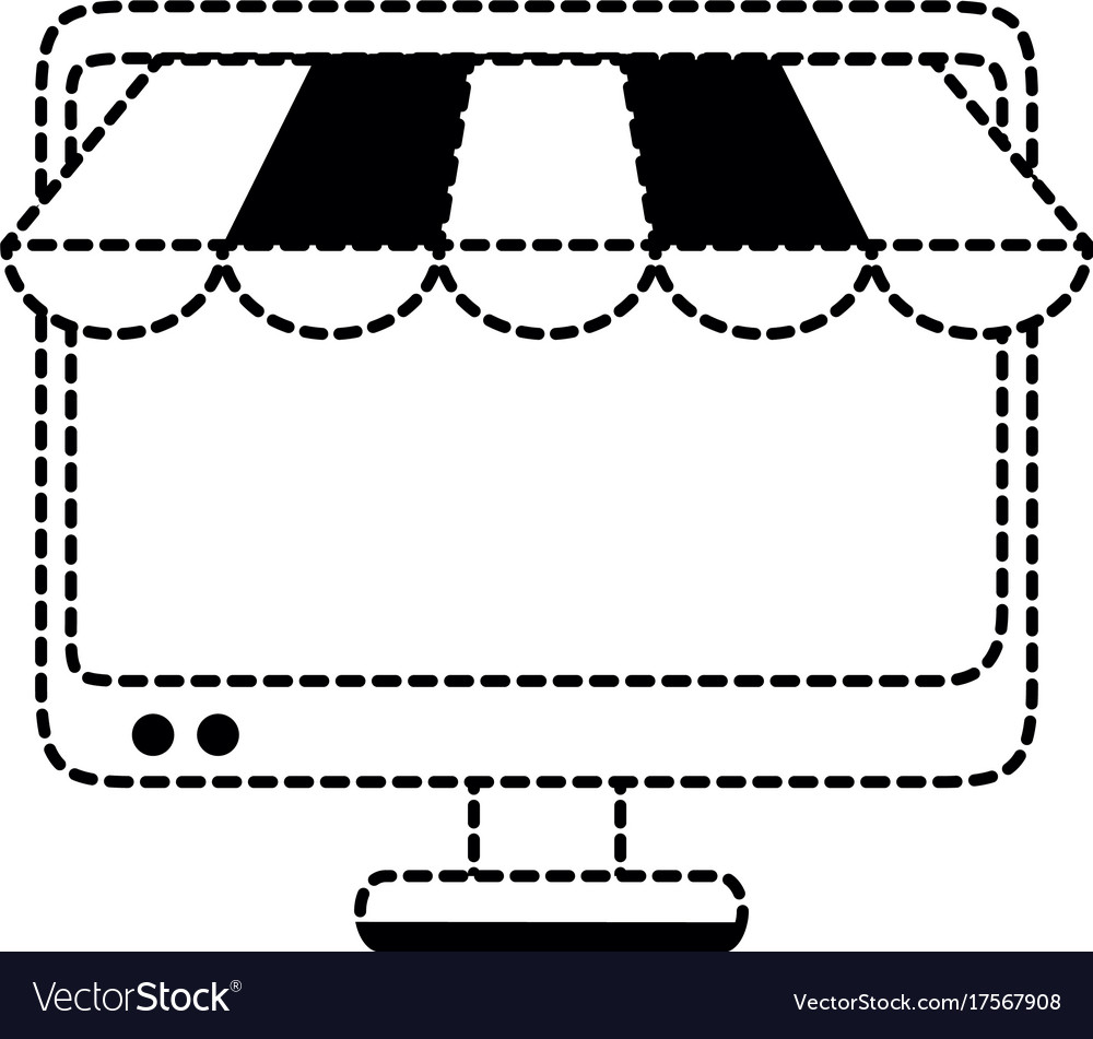 Computer display with parasol