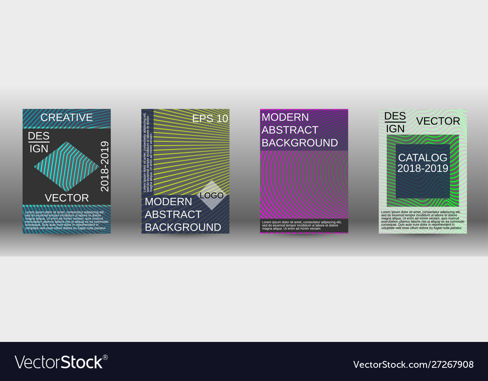 Creative backgrounds with abstract gradient linear vector image Creative backgrounds with abstract gradient linear