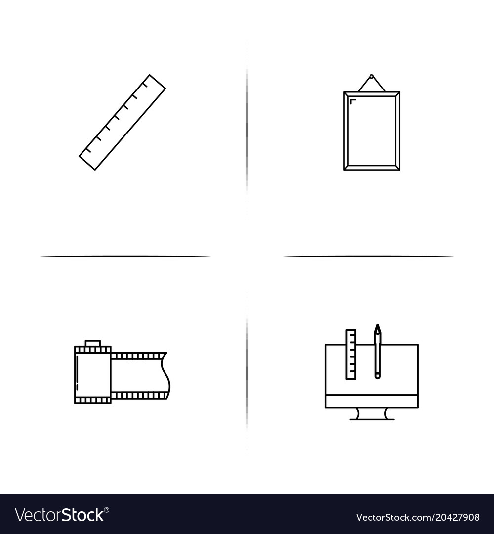Creative process and design simple linear icon