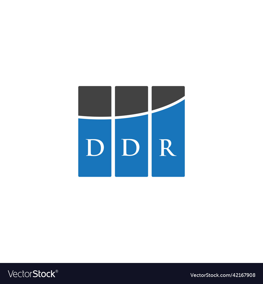 Ddr letter logo design on white background