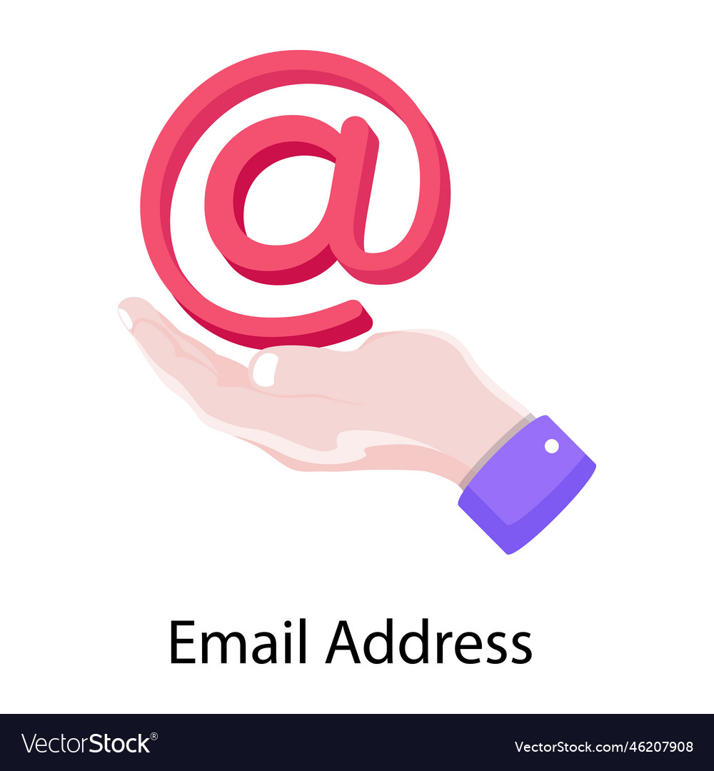 Email address Royalty Free Vector Image - VectorStock