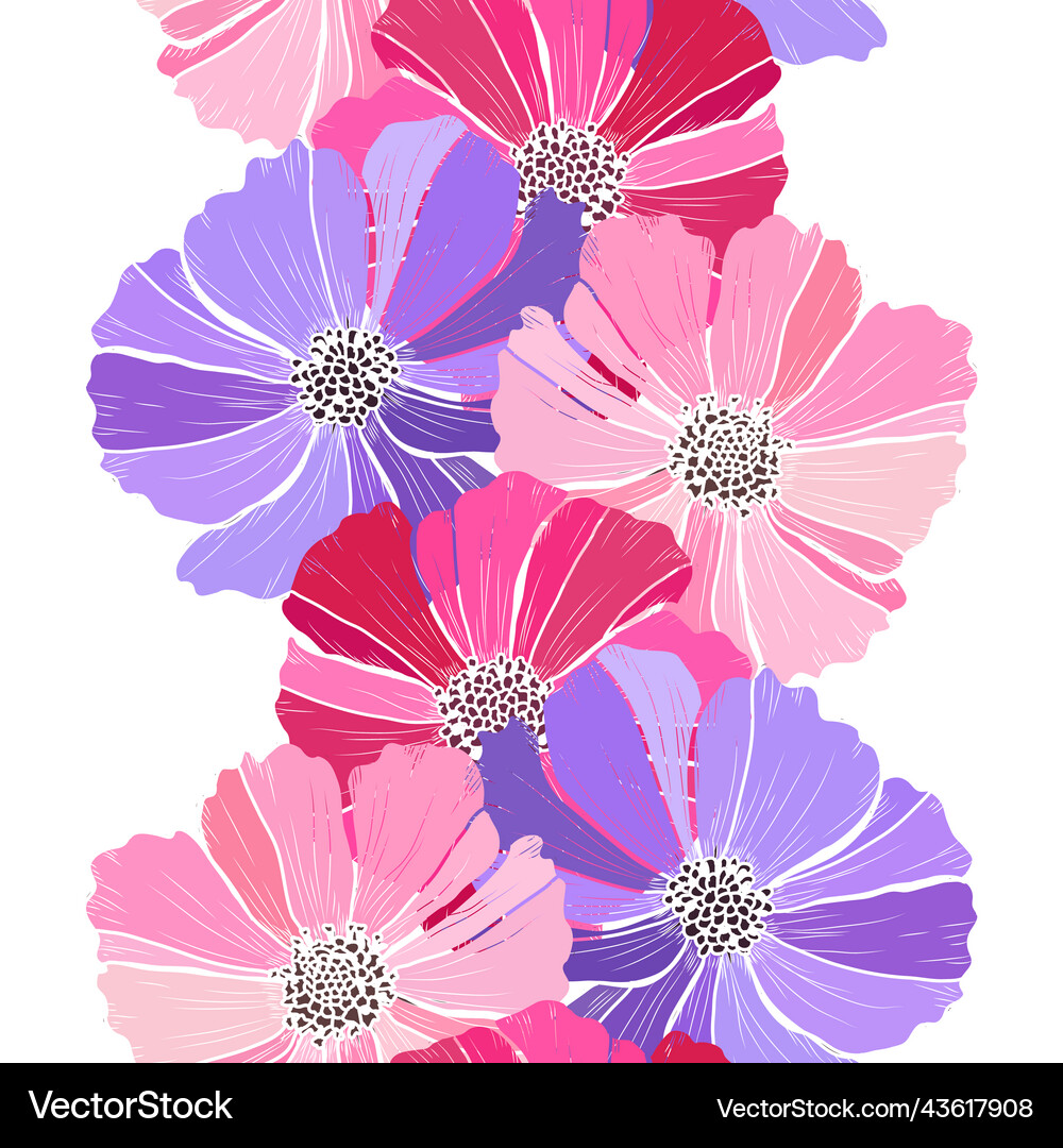 Floral seamless pattern Royalty Free Vector Image