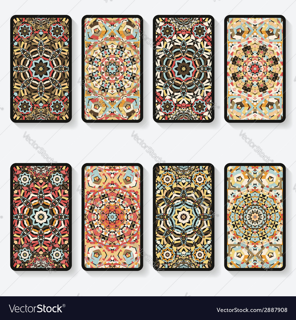 Kaleidoscope Card Pattern