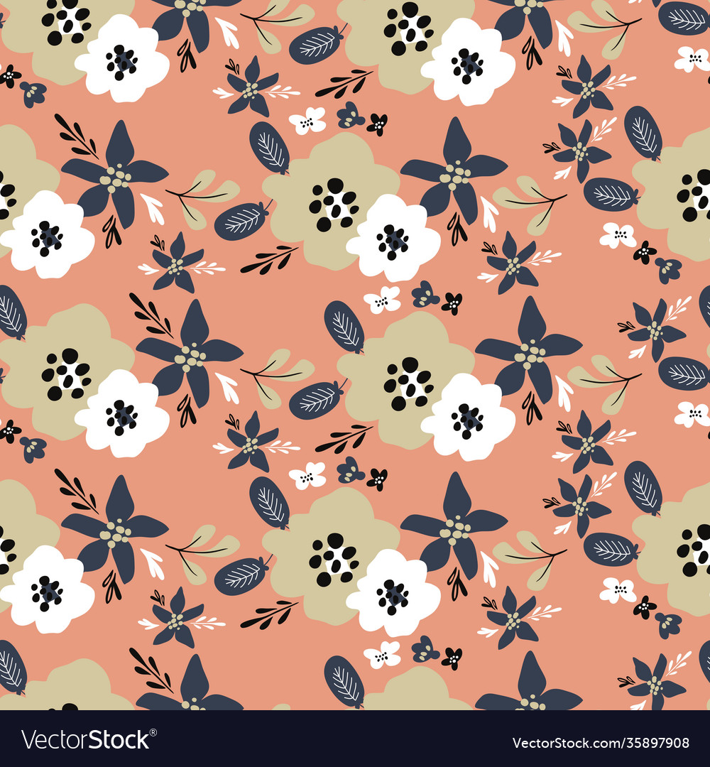 Prseamless background with cute abstractint