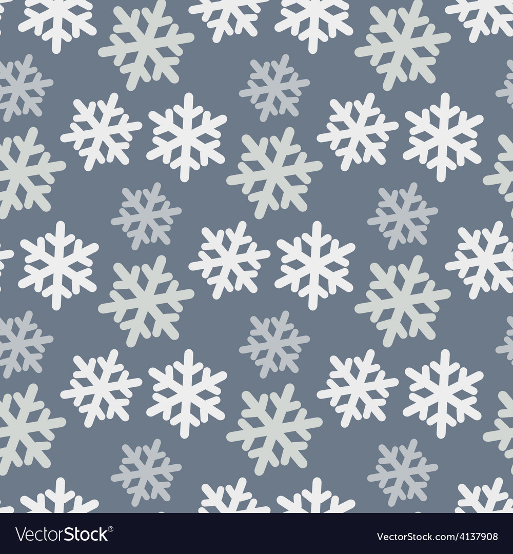 Seamless pattern with colorful snowflakes