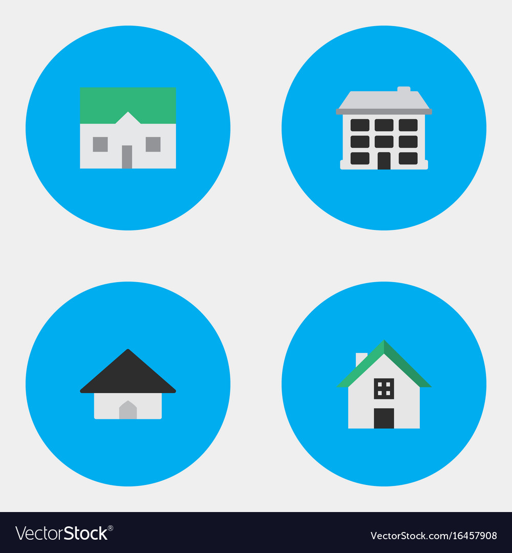 Set of simple property icons