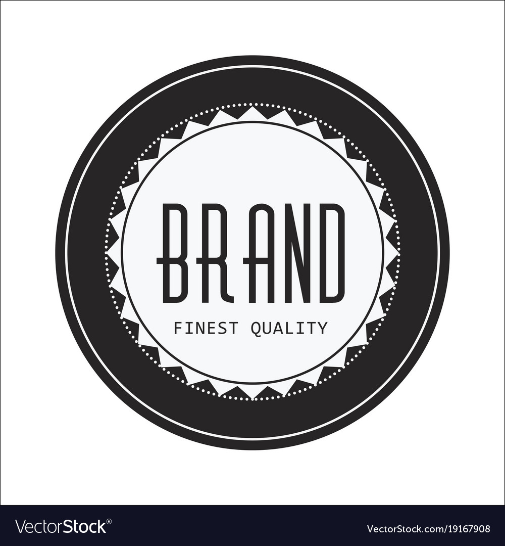 Vintage circle brand image