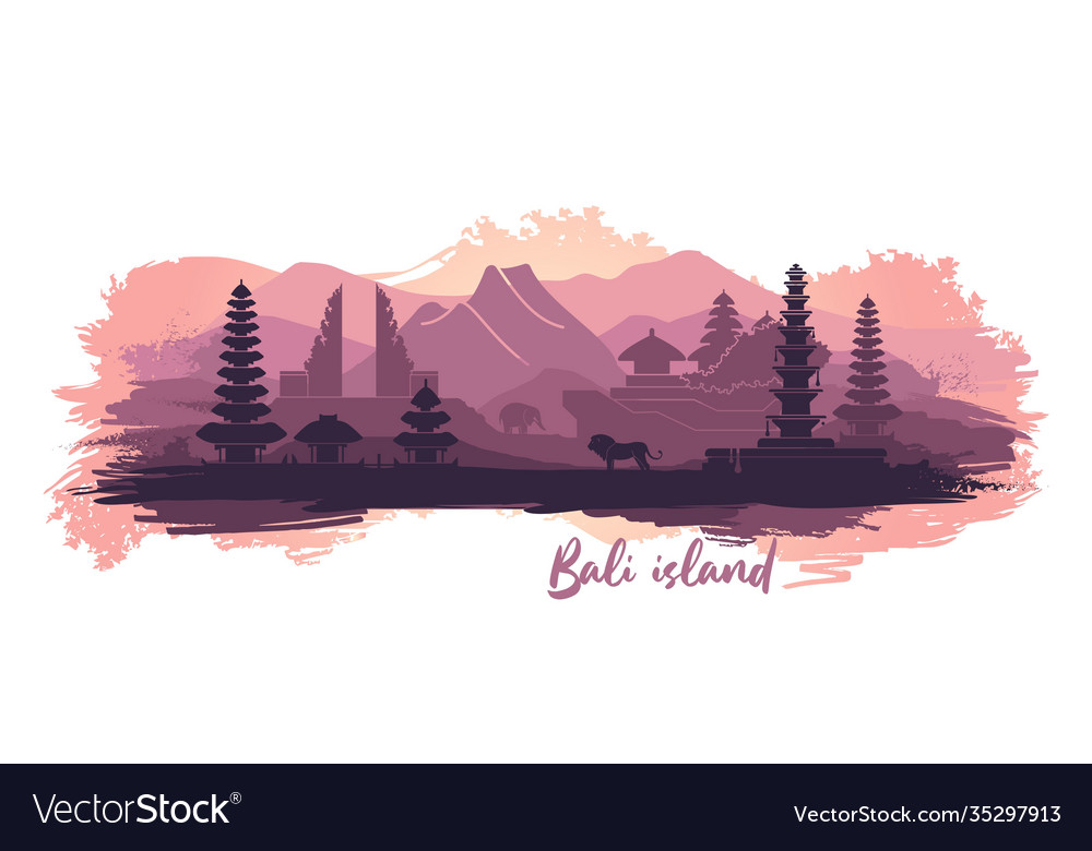 Abstrakte Landschaft indonesische Insel