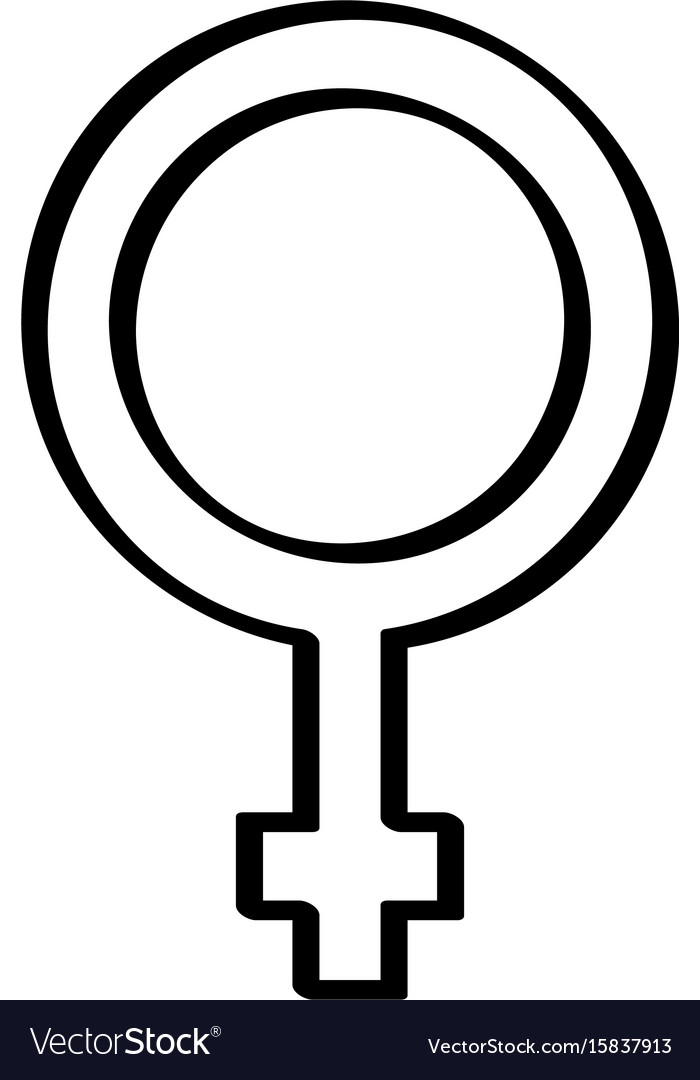 Female symbol isolated icon