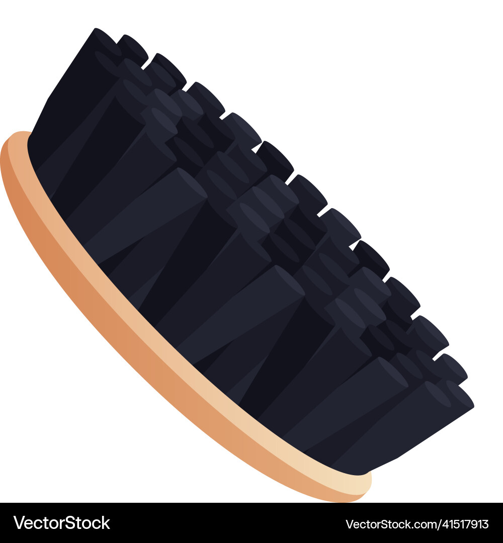 Flat eco brush Royalty Free Vector Image - VectorStock