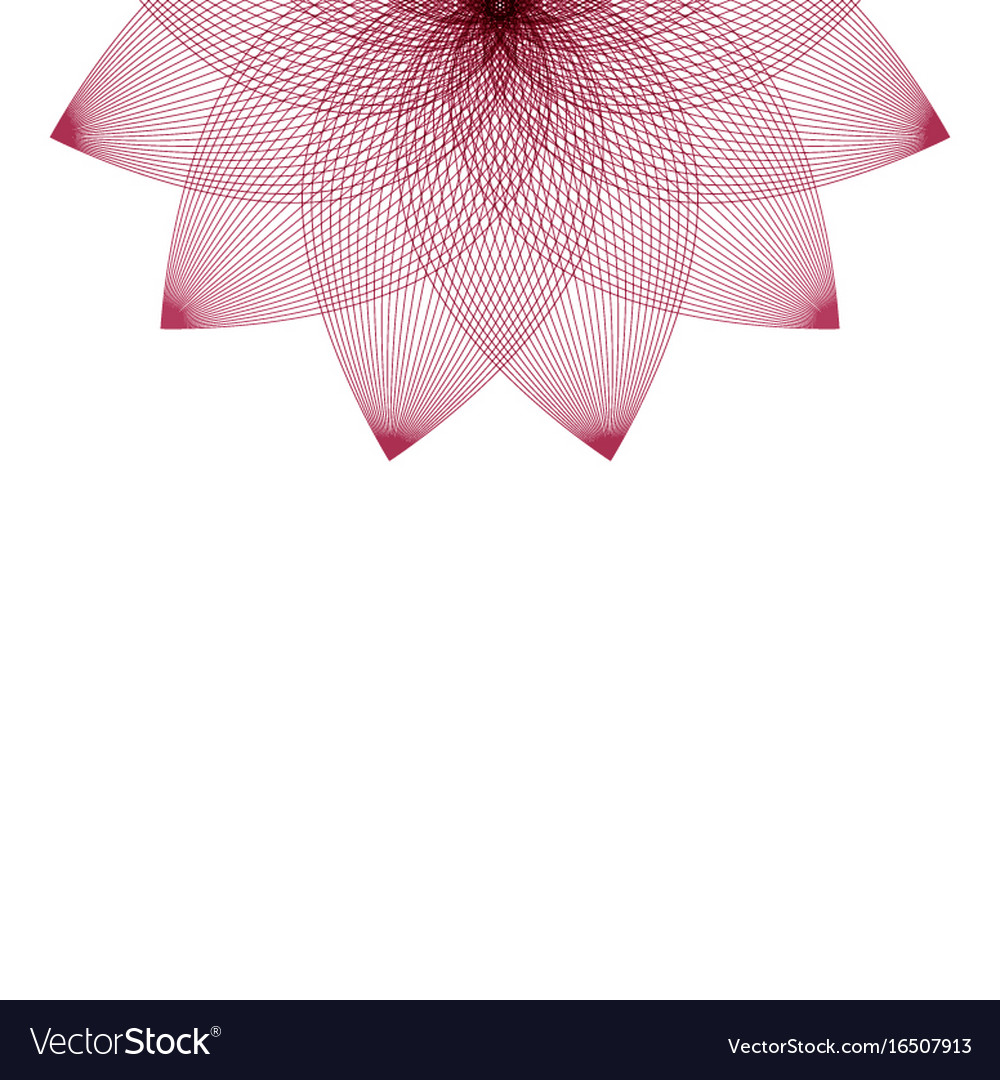 Floral abstract background in linear style