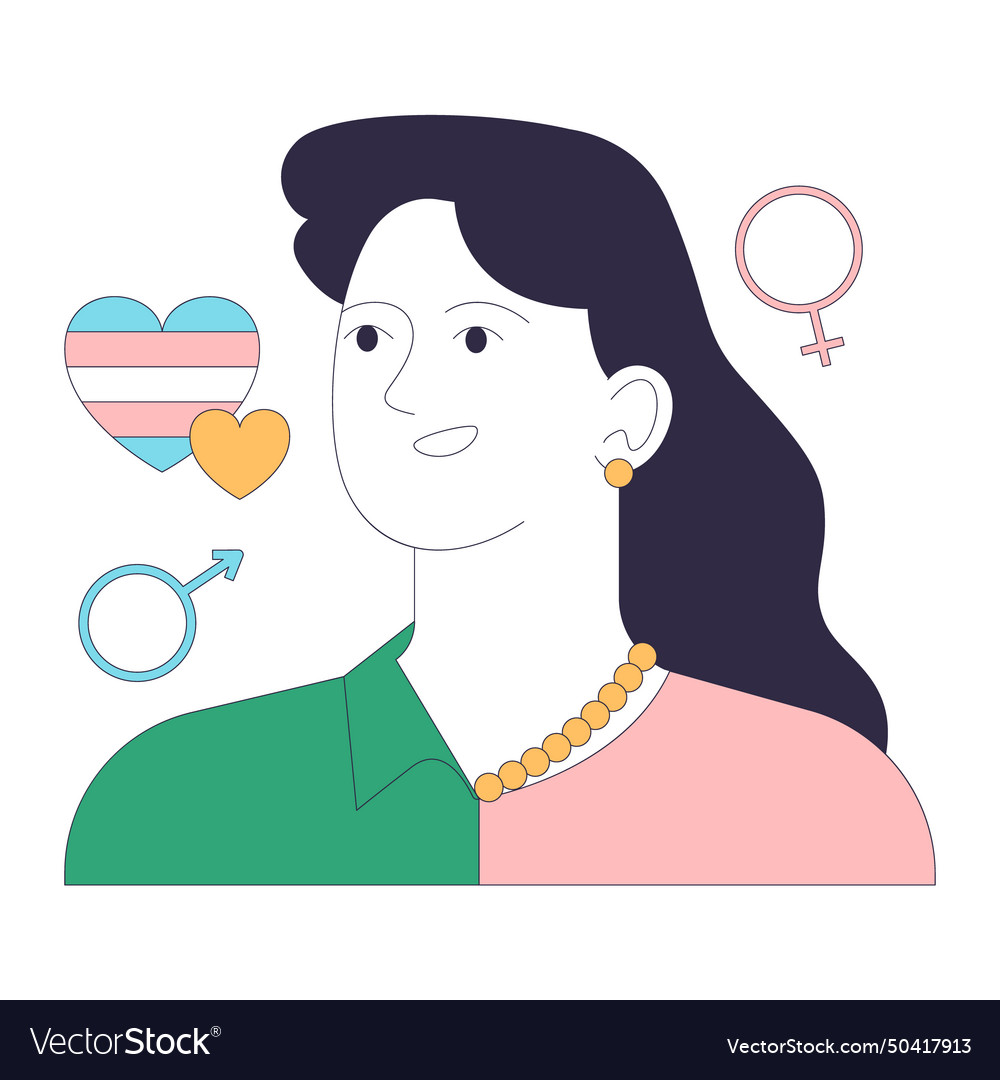 Gender transition gender affirming treatment Vector Image Gender transition gender affirming treatment Vector Image