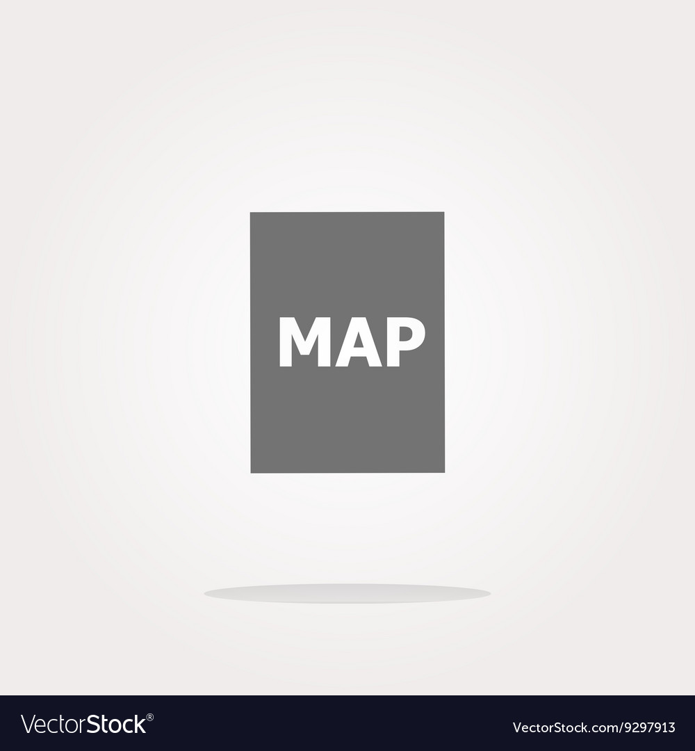 Map icon web button with