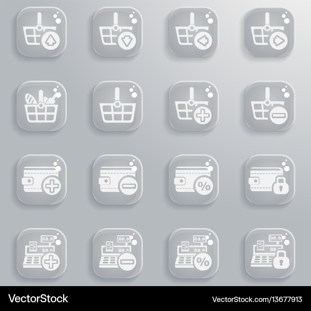 Marketing and e-commerce icon set Royalty Free Vector Image