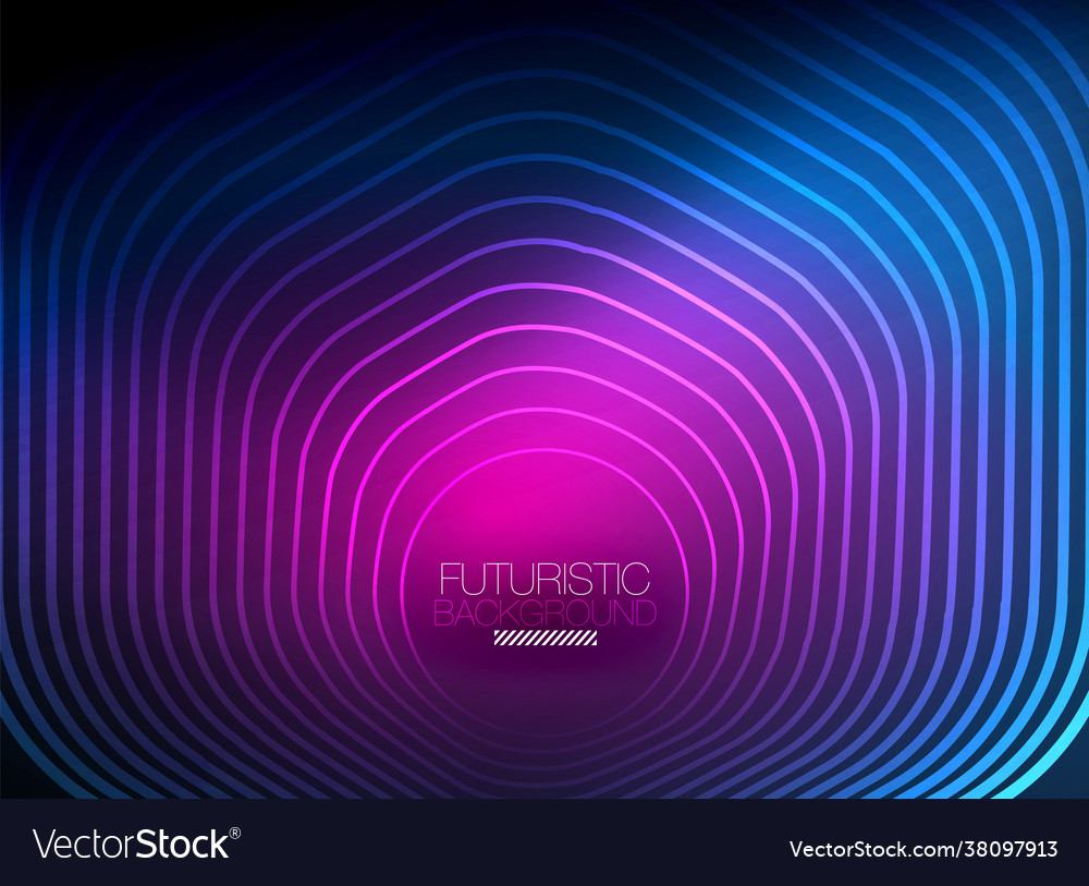 Neon color square shape lines abstract background