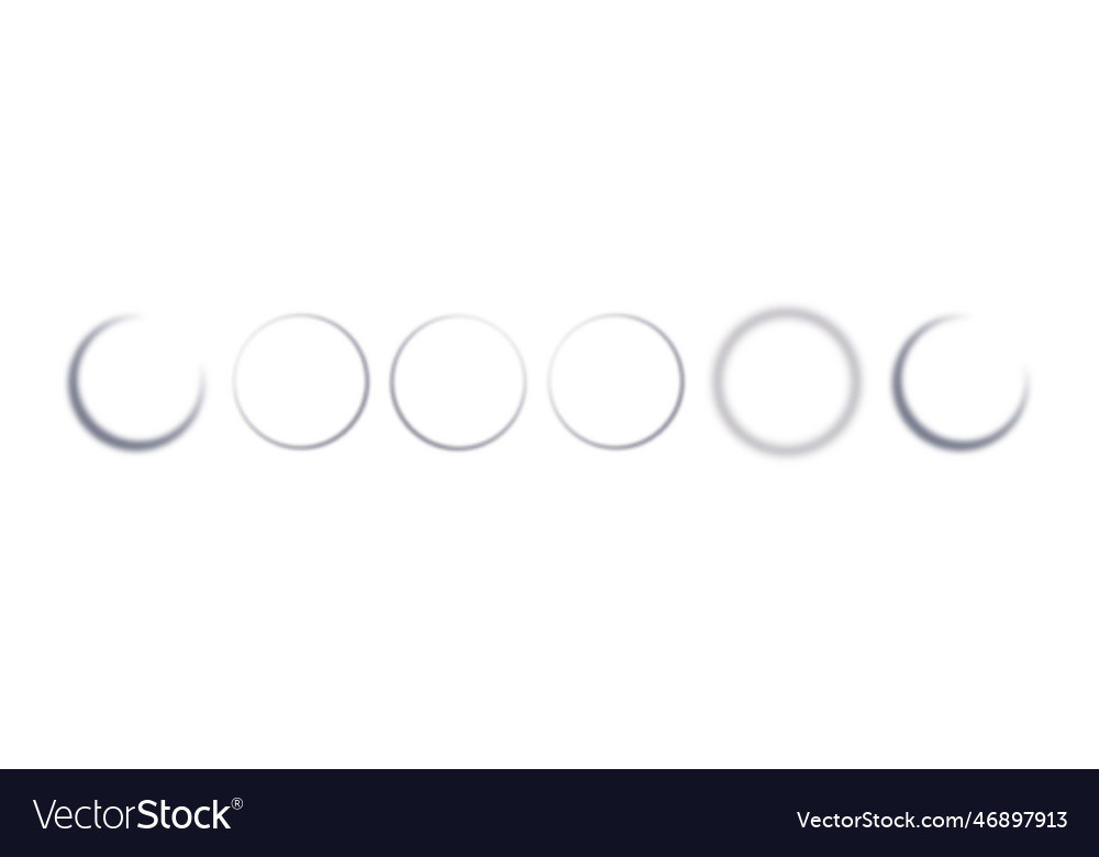 Realistic round shadow with soft edges gray vector image Realistic round shadow with soft edges gray