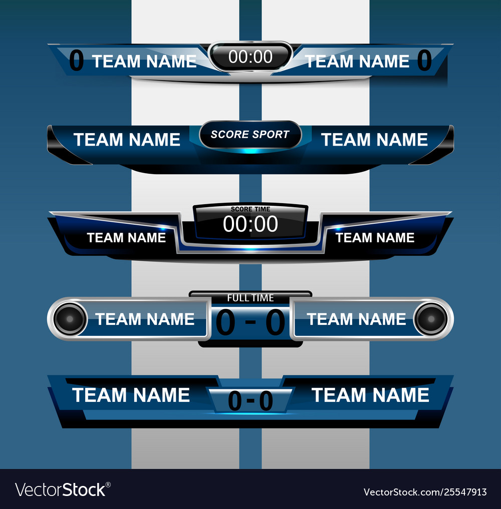 Scoreboard design element Royalty Free Vector Image