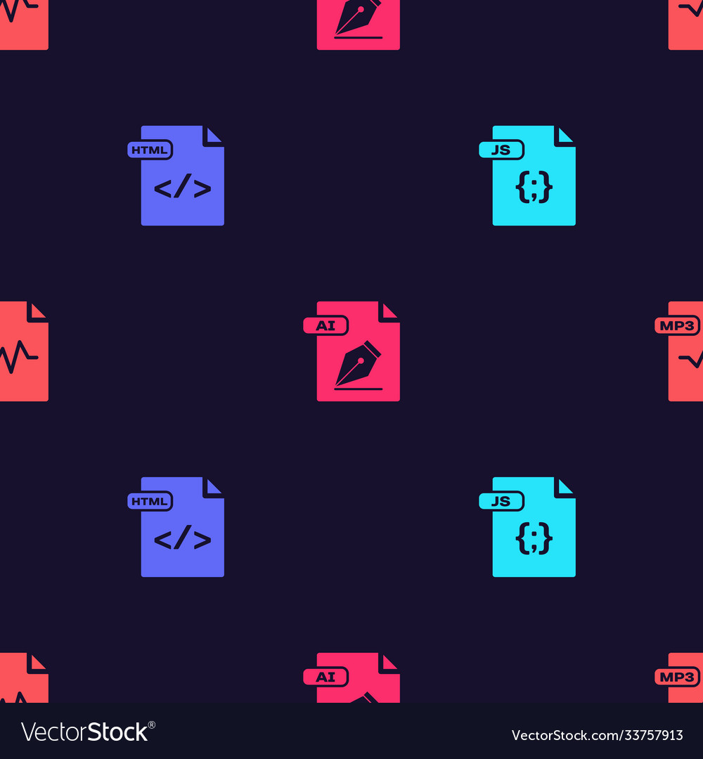 Set js file document html ai and mp3 on seamless